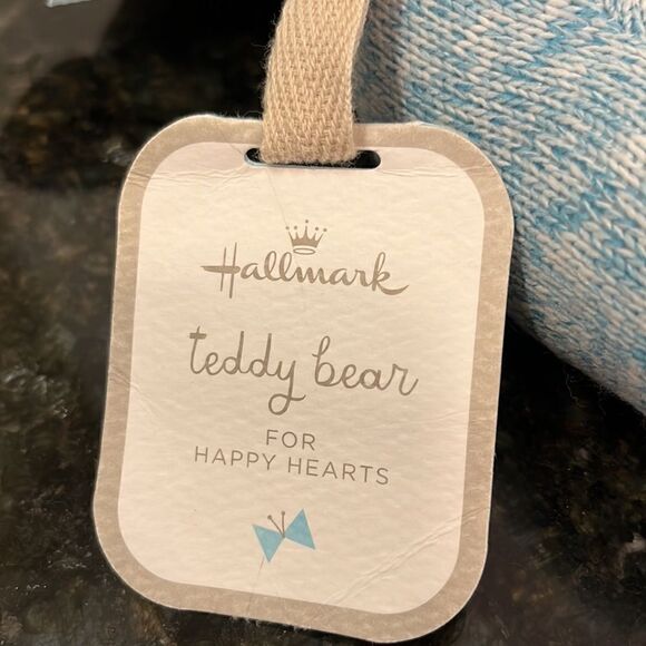 Hallmark Blue Plush Teddy Bear For Happy Hearts - Picture 3 of 10